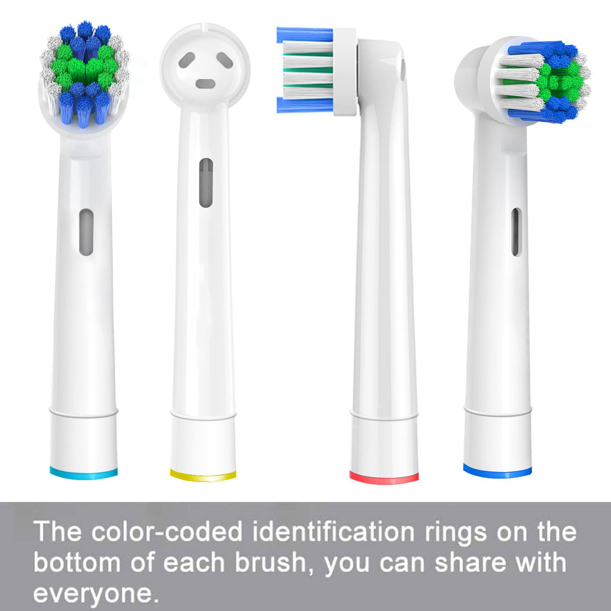 20 Pack Toothbrush Replacement Heads Black Compatible with Oral B Professional Soft Clean Electric Toothbrush Head Heads Refill Pro 500/1000/1500/3000/3757/5000/7000/7500/8000