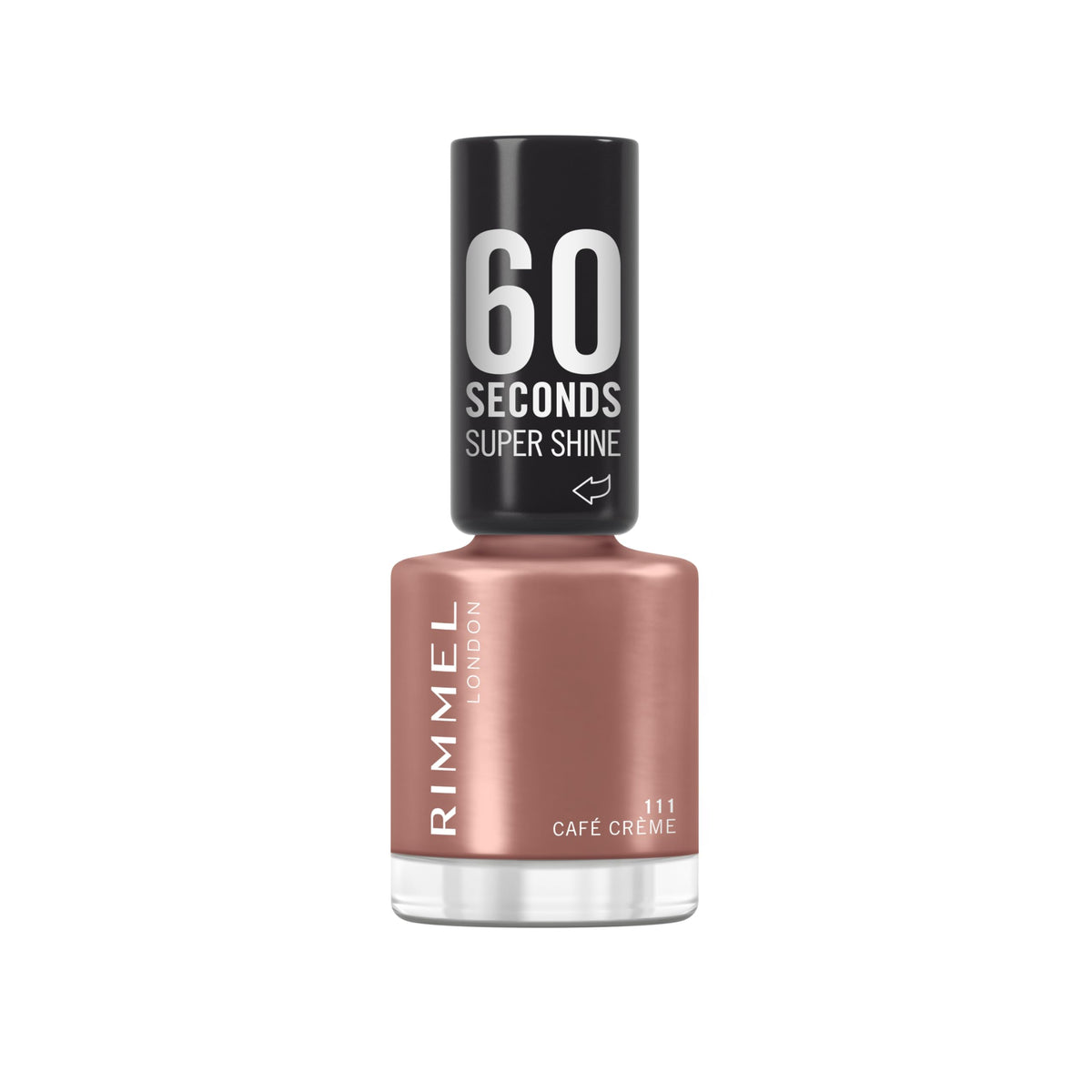 Rimmel 60 Seconds Super Shine Nail Polish, 740 Clear, Quick-Dry Nail Polish, Ultra-Shiny Finish, Easy to Apply, Vibrant Colour, Long-Wearing, Improved Formula, Vegan, 8ml