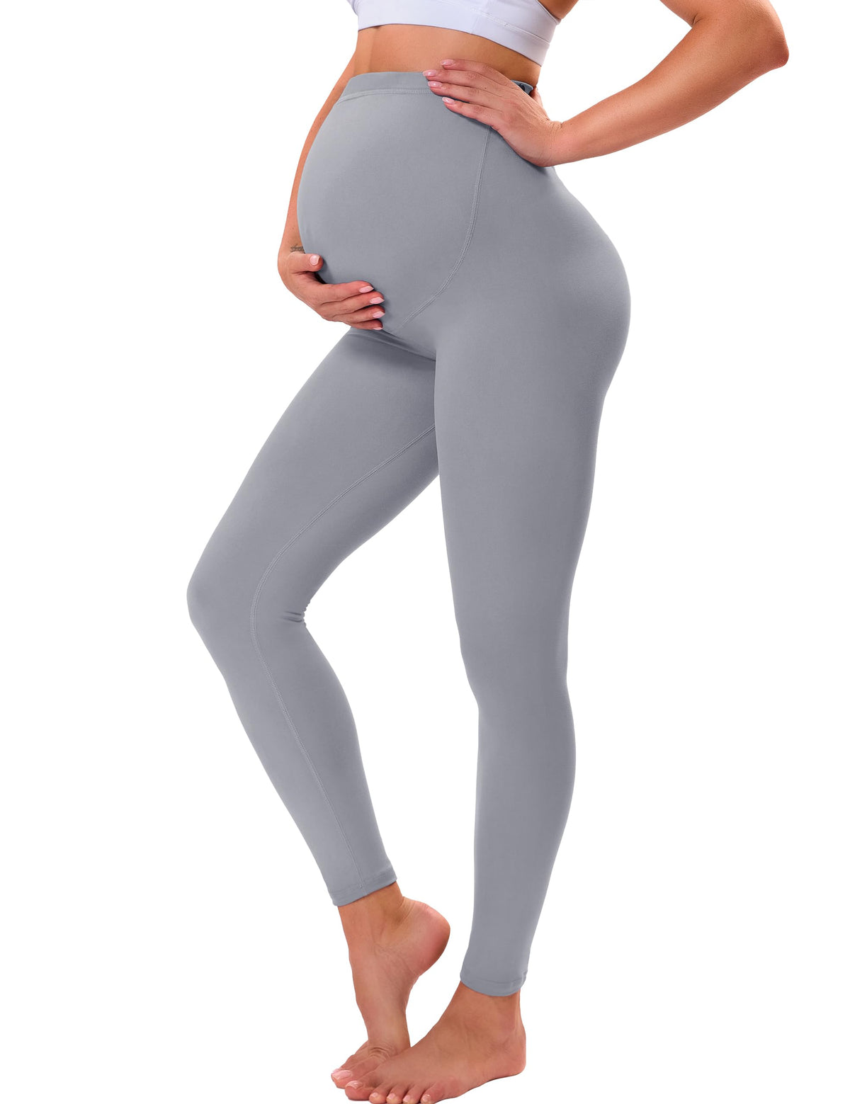 VALANDY Creamlush Over Bump Maternity Leggings for Women