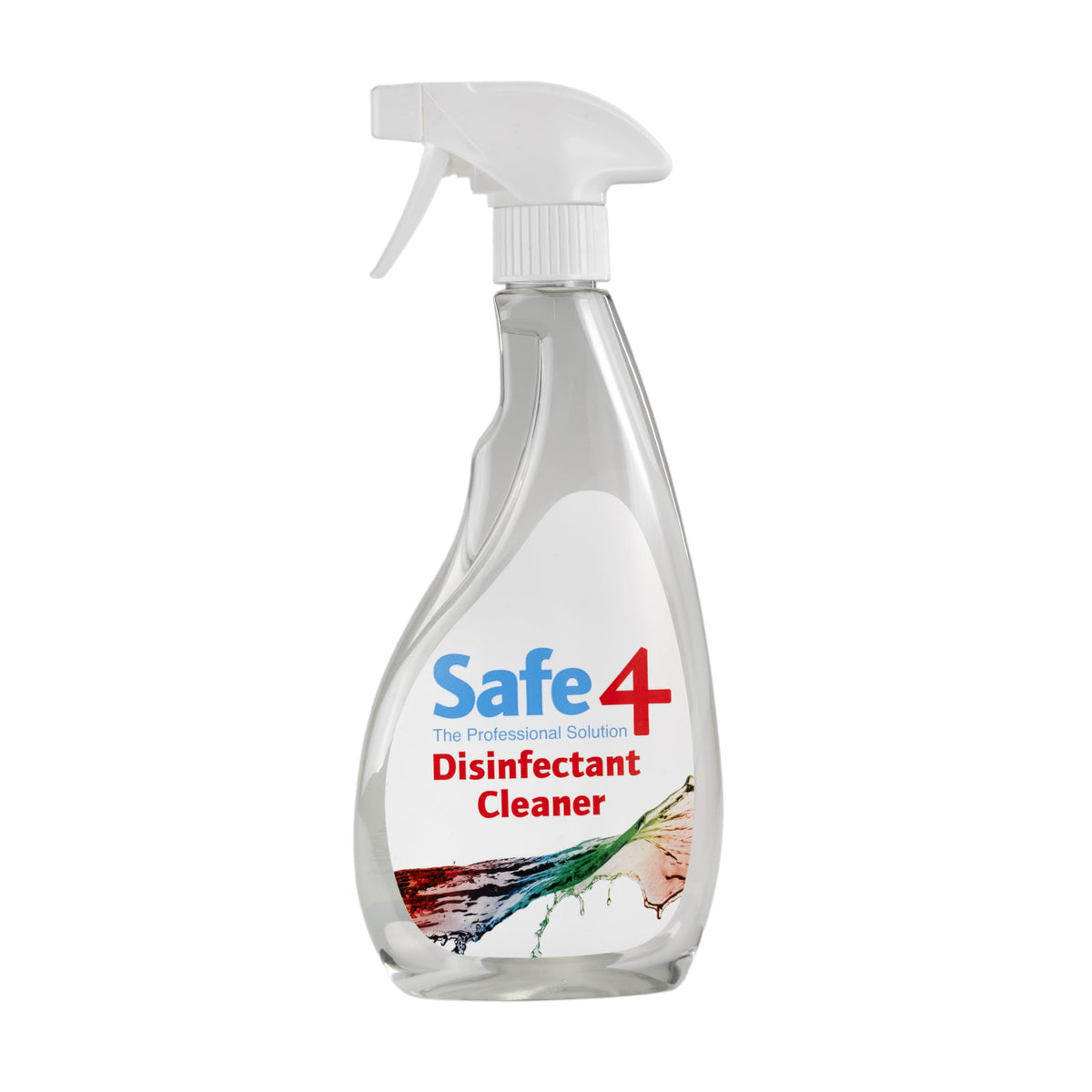 Safe4 Professional Surface Disinfectant Ready to Use - Enhanced Formulation,UK Manufactured,for Effective Virus & Bacteria Protection (500ml,Pack of 1,Apple)