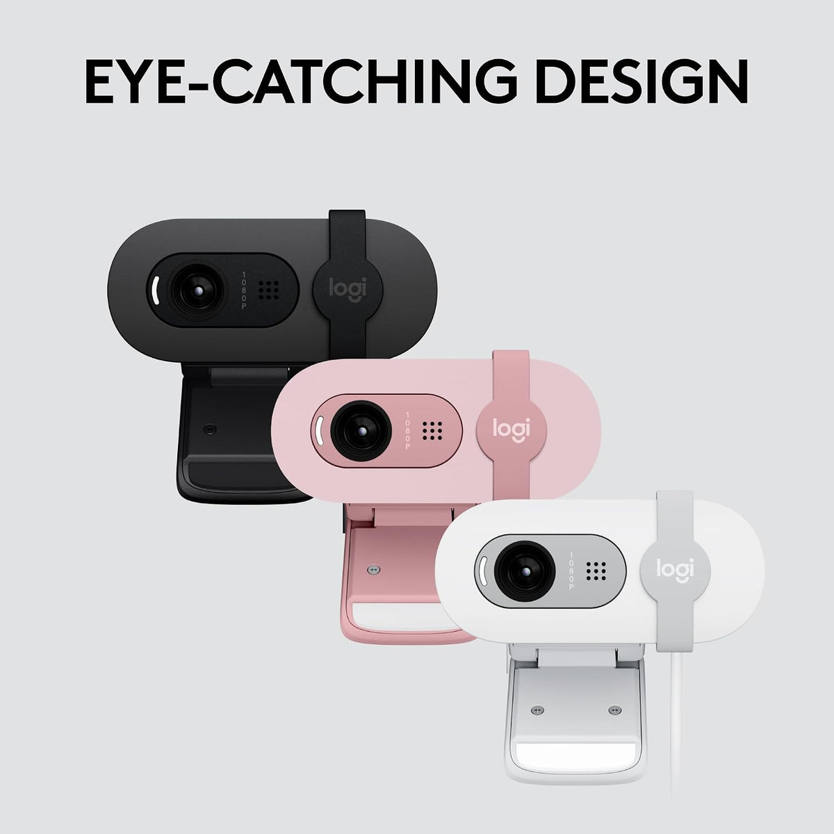 Logitech Brio 100 Full HD Webcam for Meetings and Streaming