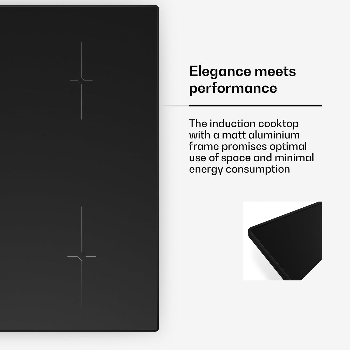 Klarstein Velaire Induction Hob 90 cm – 5 Zone Cooktop 7200W, Touch Slider, 9 Power Levels, 2 Flex Zones, Residual Heat Indicator