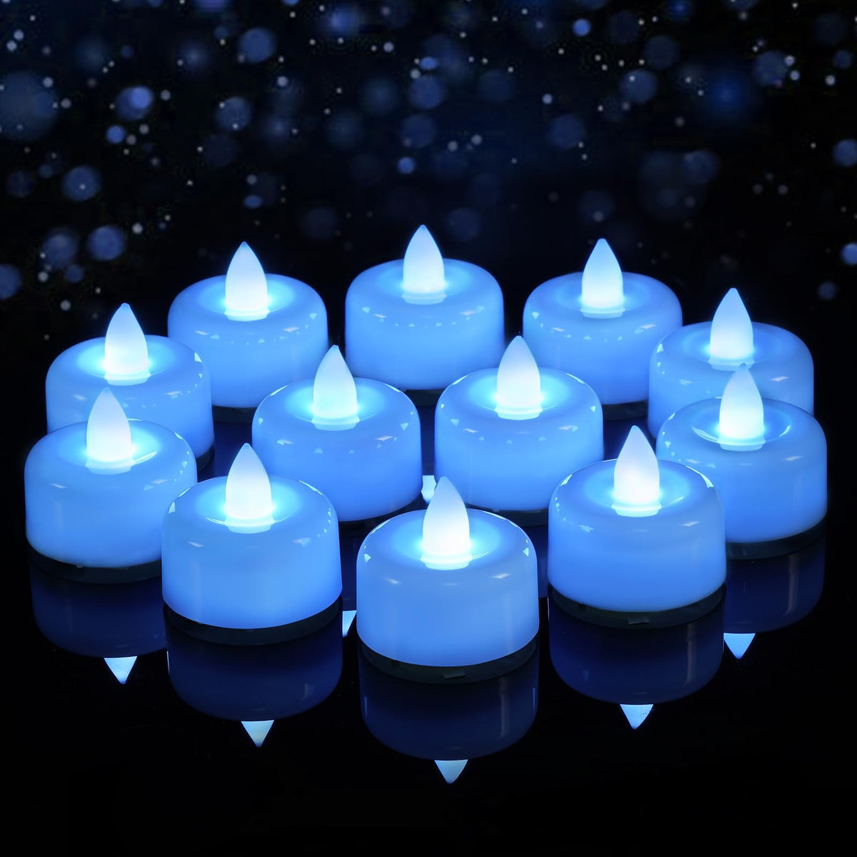 AMAGIC 24 Pack Battery Operated Flameless LED Tea Lights Candles Electric