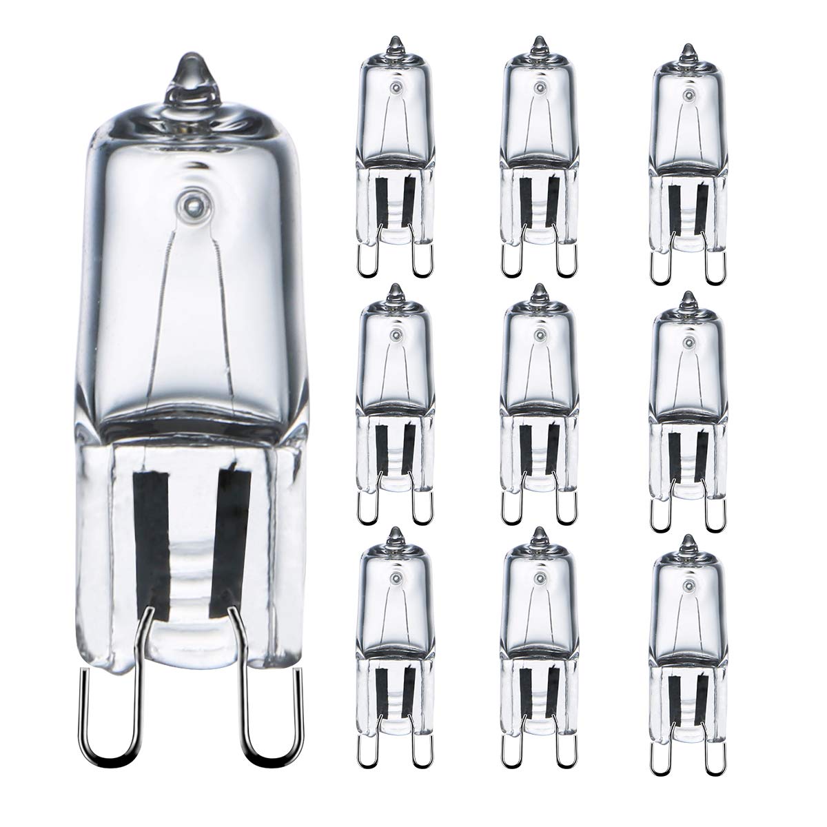 5Pack G9 Halogen Bulbs 230V 33W (34W) 2800K Warm White 450lm Clear G9 Capsule Bulb Dimmable