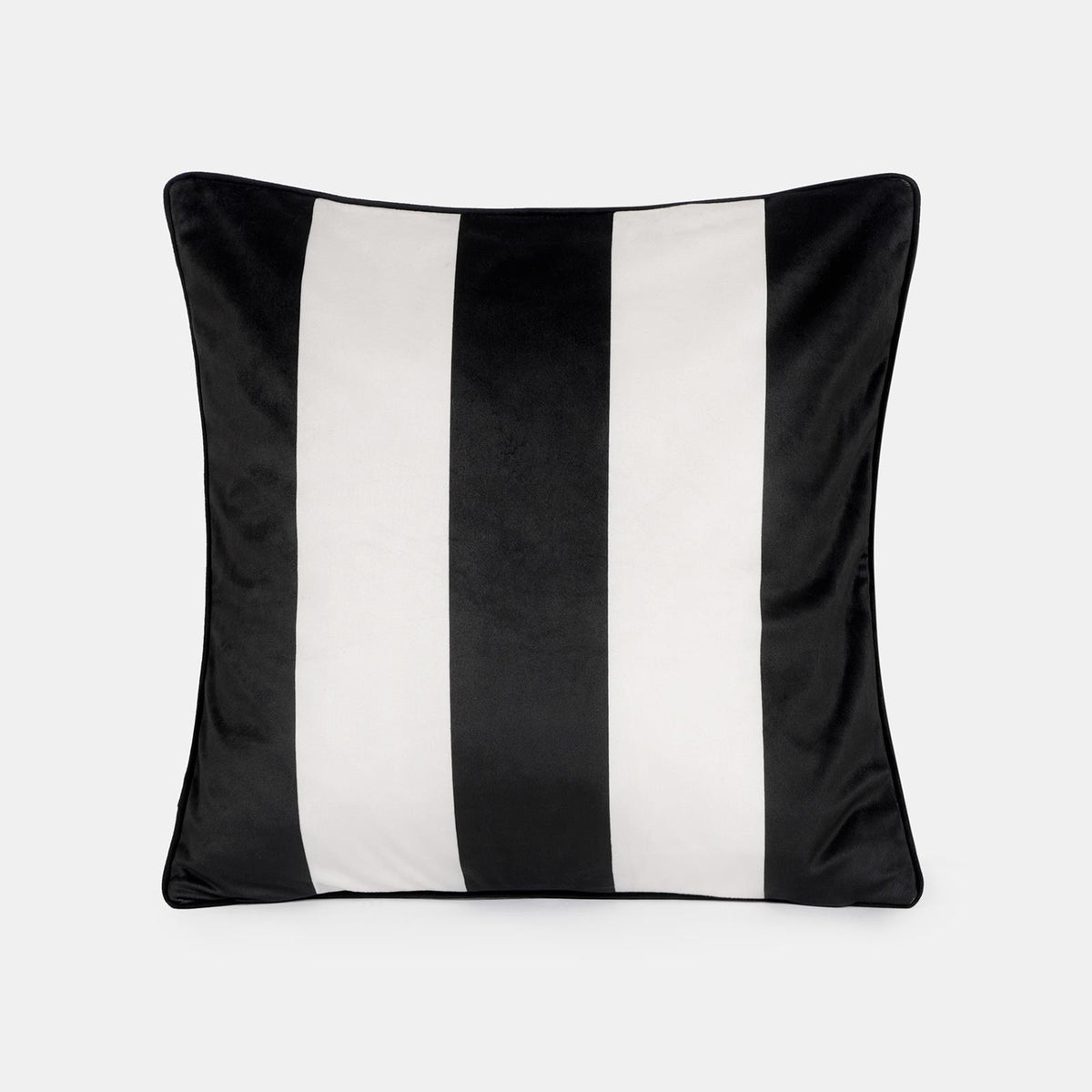 OHS Stripe Cushion Covers 2 Pack Matte Velvet Square Pillowcases Home Decor