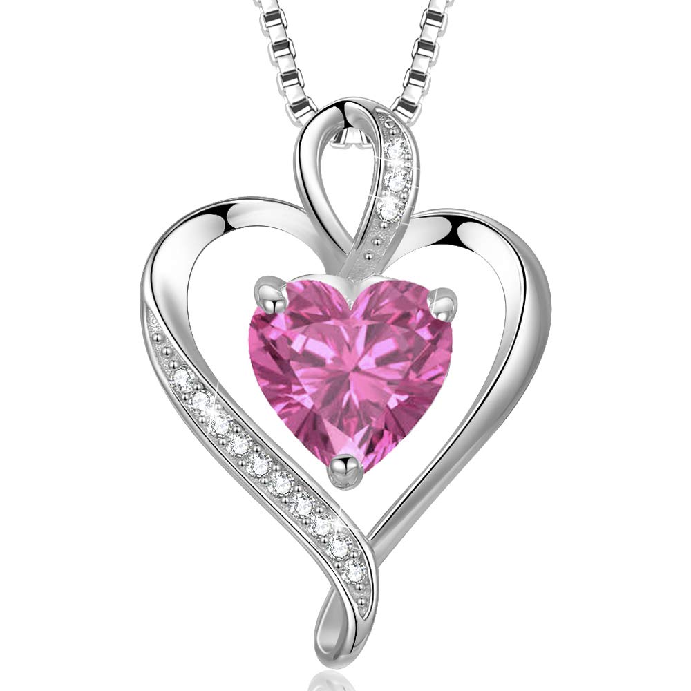 LAVUMO Heart Necklace for Women 925 Sterling Silver Love Pendant Jewellery