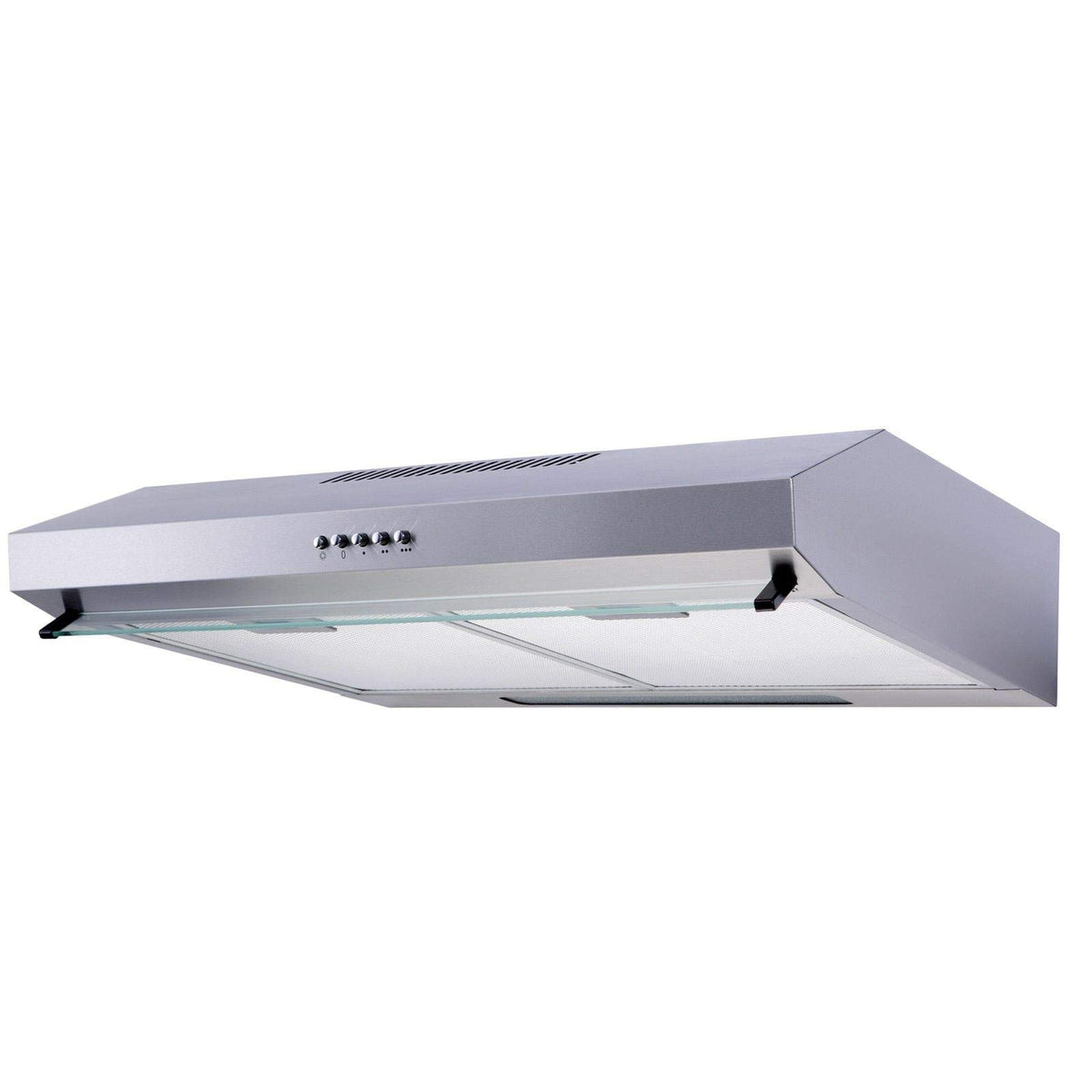 SIA 60cm Visor Cooker Hood, Kitchen Extractor Fan, Black, VSR60BL