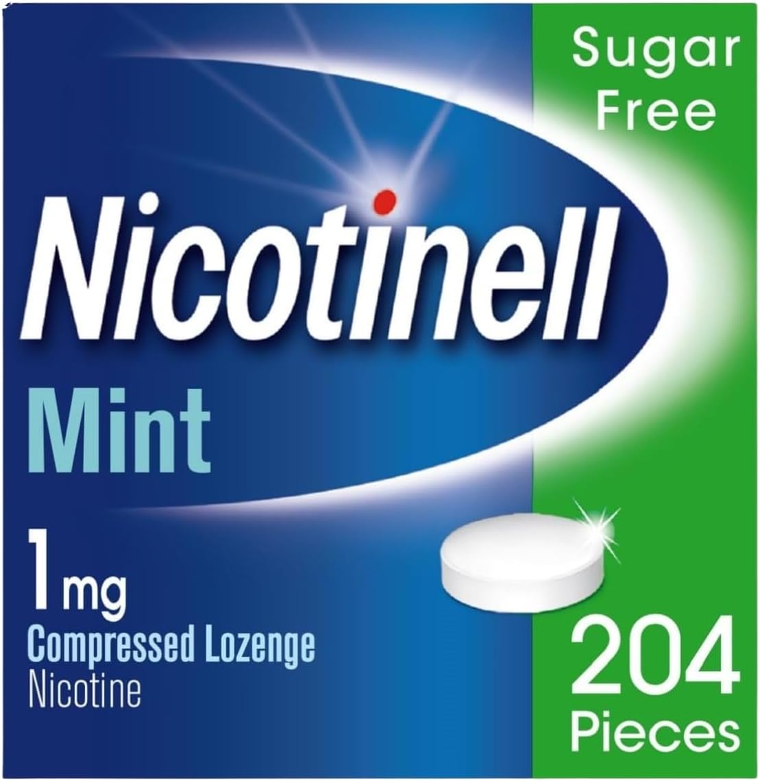 Nicotinell Mint Lozenge 1mg (204 Lozenges), Nicotine Lozenges, Mega Pack