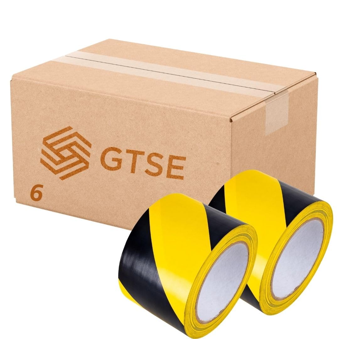 GTSE 50mm x 5m Black Anti Slip Tape, High Traction, Strong Grip Abrasive, Non Skid Tape for Indoor/Outdoor Use, Tread Warning Tape