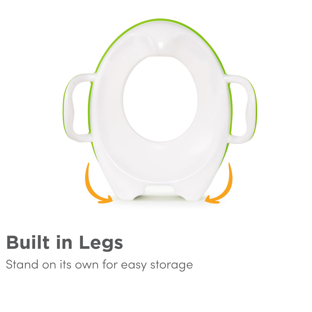 Munchkin Sturdy Potty Seat | Potty Training Toilet Seat with Handles and Legs | Ideal for Toddler and Children | Grey