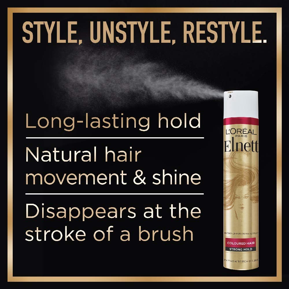 L'Oreal Paris Hair Spray Elnett Extra Strong Hold natural Shine 200 ml