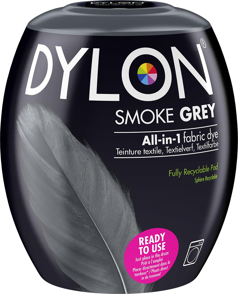 DYLON Washing Machine Fabric Dye Pod, Intense Black, 350g