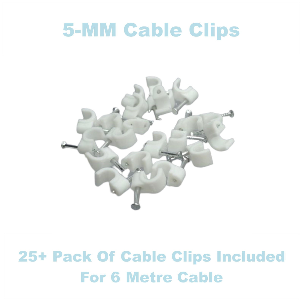 3C2V TV Coaxial Cable 8M - Nickel Plated RF Coax Extension Lead for Freesat, Aerial Socket, Freeview, Sat,DVD,VCR,SKY, Smart U-HD TV, Virgin, BT, Antenna Box, Y Splitter, Signal Booster 8.0 Meter