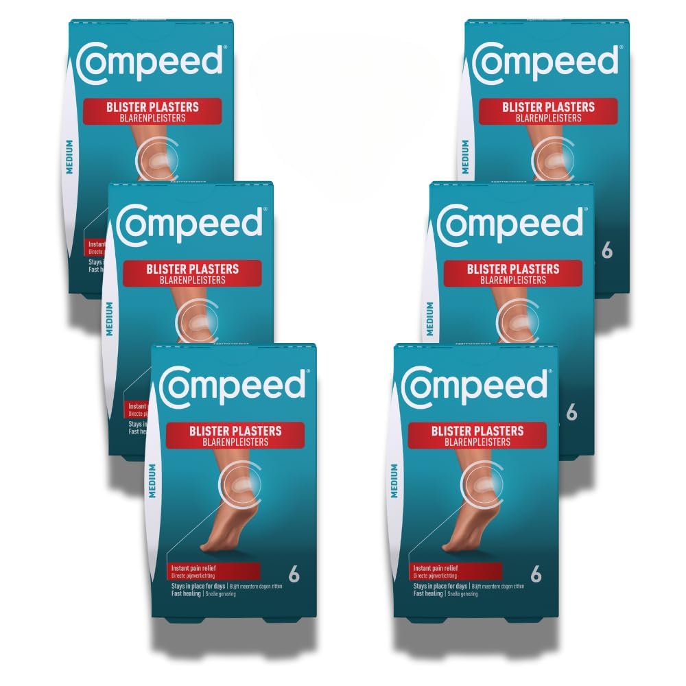 Compeed Medium Blister Plasters, Hydrocolloid, Pack of 12