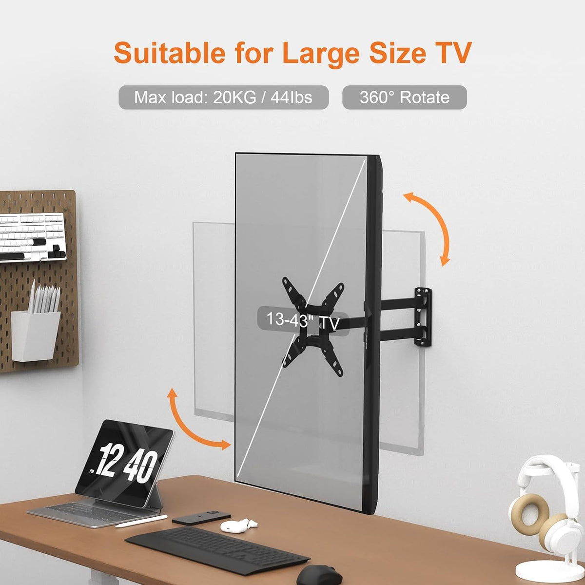 GRIFEMA Tilt TV Wall Bracket for 26 to 65 Inch TVs