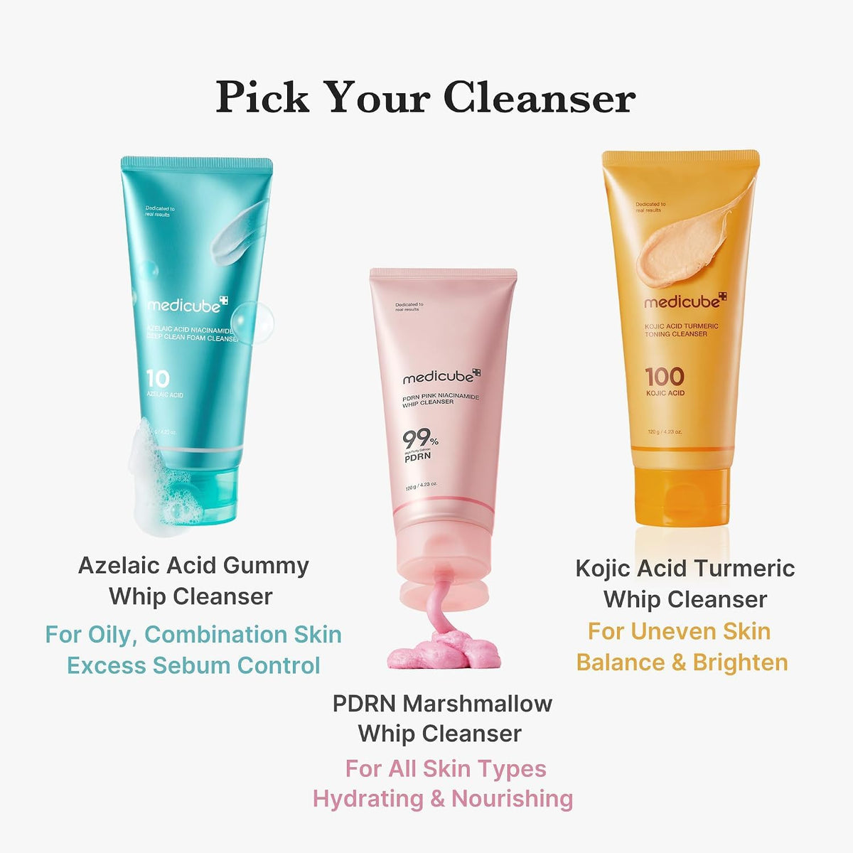 medicube Facial Cleanser Zero Foam Cleanser for Pore & Excess Oil Care