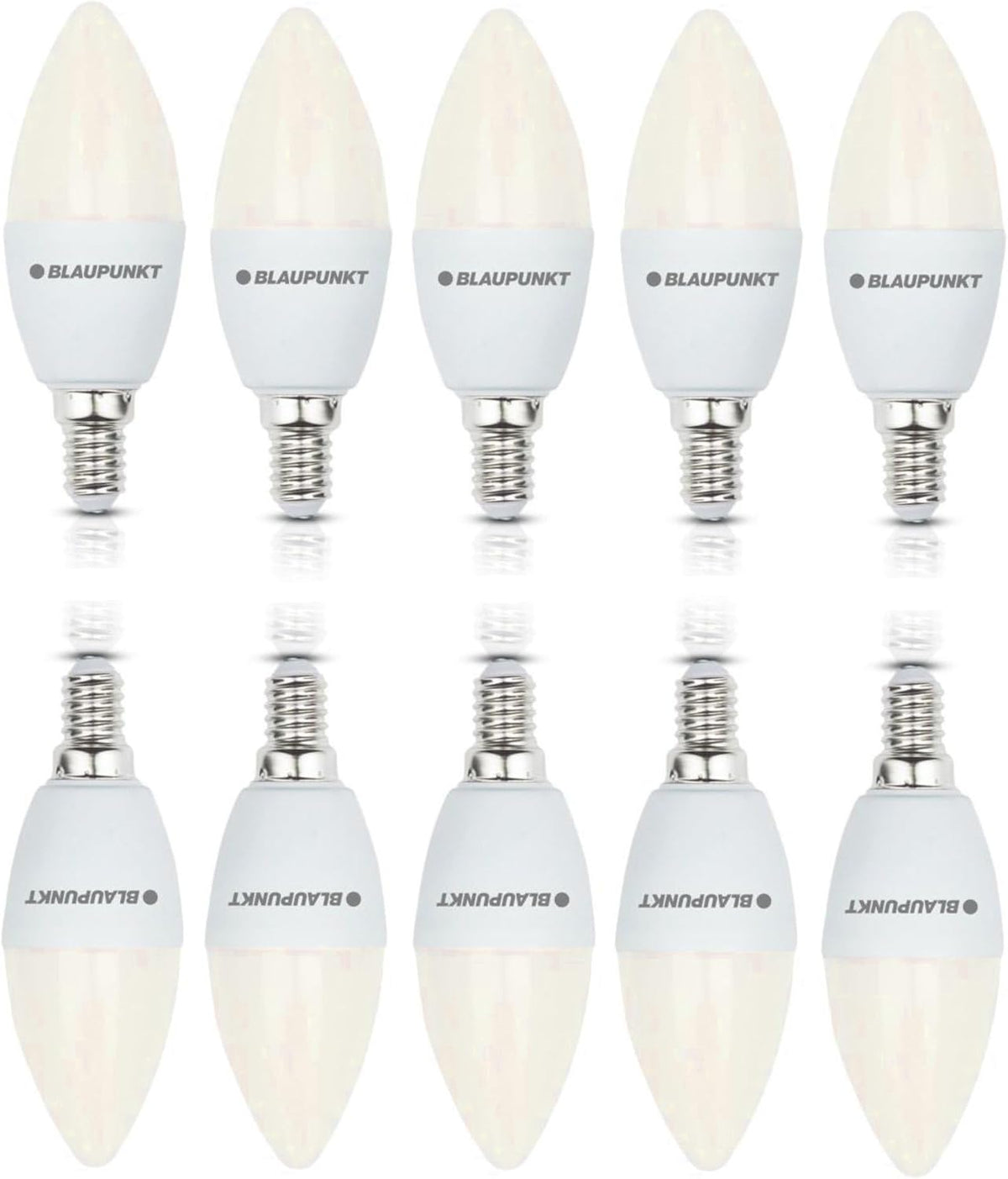 Blaupunkt E14 LED Light Bulb Candle Shape – 10W (Equivalent to 80W - 100W), 820 Lumens, 4000K Neutral White LED – Non‑Dimmable, E14 Screw Base, Energy‑Efficient Home Lighting – Pack of 1