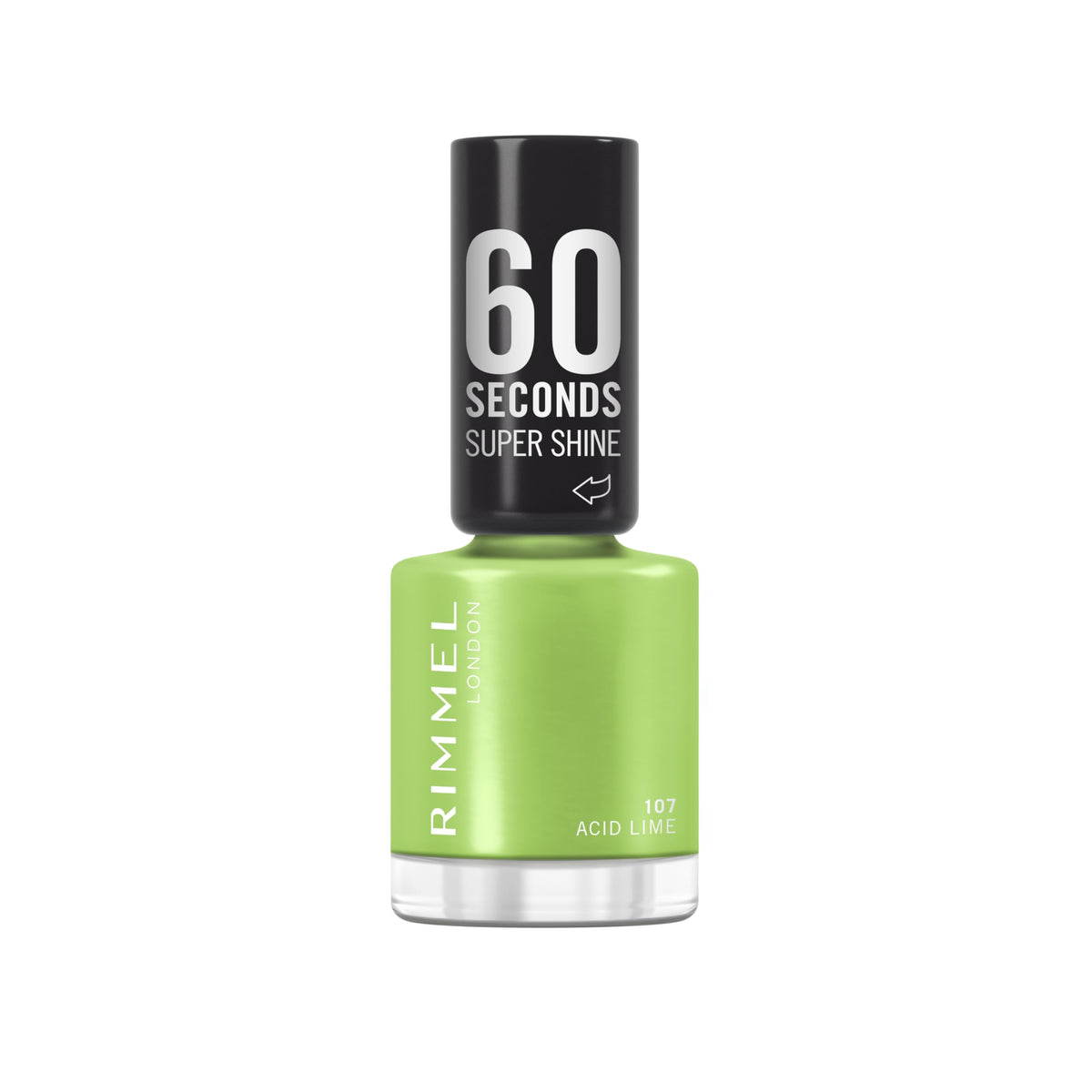 Rimmel 60 Seconds Super Shine Nail Polish, 740 Clear, Quick-Dry Nail Polish, Ultra-Shiny Finish, Easy to Apply, Vibrant Colour, Long-Wearing, Improved Formula, Vegan, 8ml