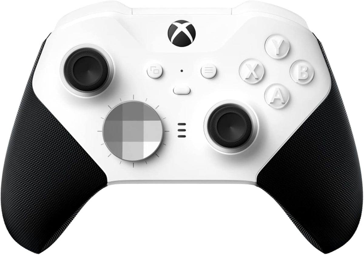 Xbox Elite Bluetooth Wireless Controller Series 2 - Core Edition (White) for PC, Series X|S, One, Windows 10, Mobile, Adjustable Tension Thumbsticks, Shorter Hair Trigger Locks, Rubberized Grip