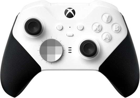 Xbox Elite Bluetooth Wireless Controller Series 2 - Core Edition (White) for PC, Series X|S, One, Windows 10, Mobile, Adjustable Tension Thumbsticks, Shorter Hair Trigger Locks, Rubberized Grip