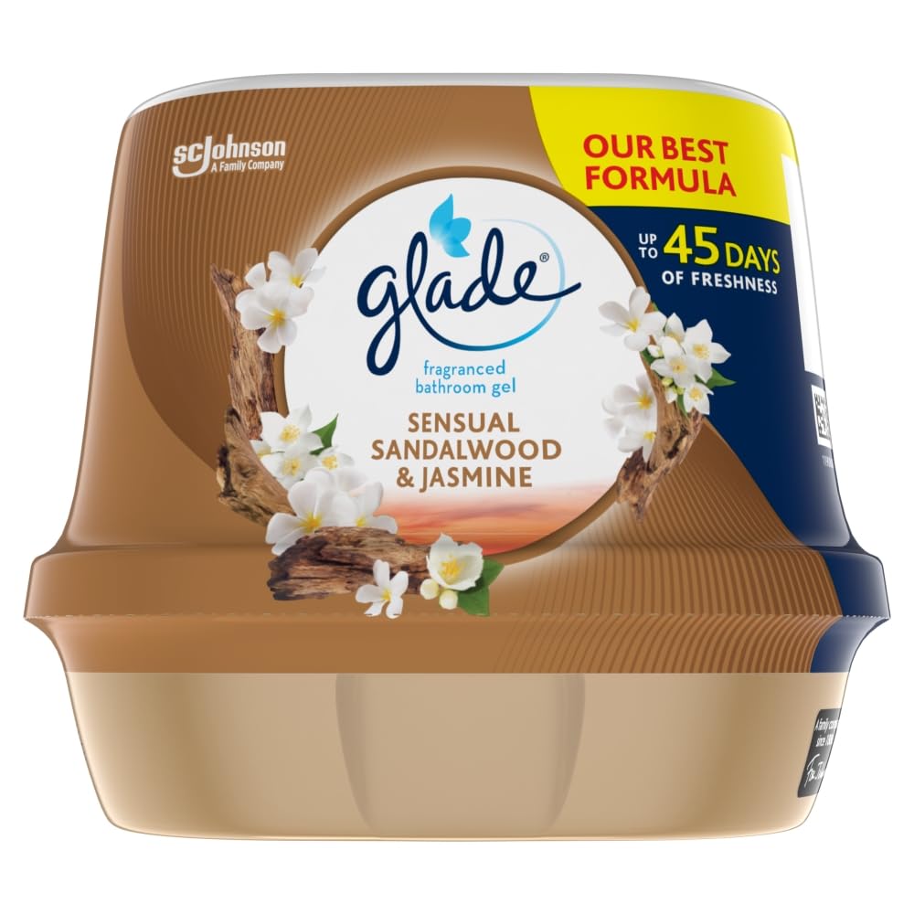 Glade Bathroom Gel Floral Cherries, Air Freshener Odour Eliminator, 180g