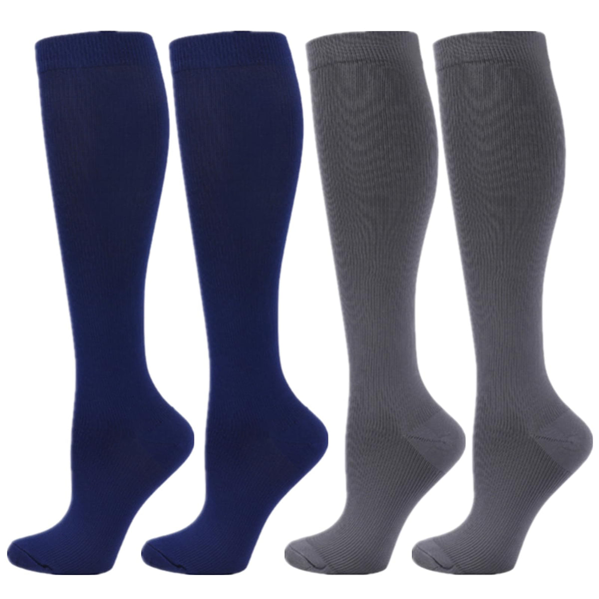 Compression Socks for Women Men, 2/3/4/6 Pairs 20-25mmHg Knee High Socks Compression Stockings for Sport, Athletic, Edema, Diabetic, Varicose Veins, Travel, Pregnancy, Nursing