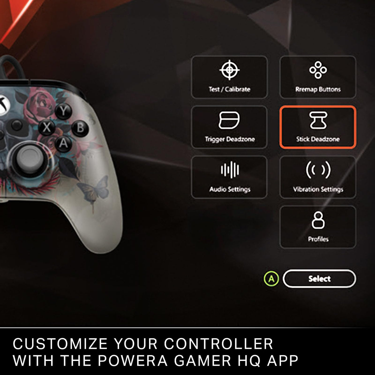PowerA Advantage Plus Wired Controller for Xbox Series X|S - Moonlit Palms, officially licensed, adjustable height thumbsticks, hall effect, mappable buttons, works with Xbox One and Windows 10/11 PC