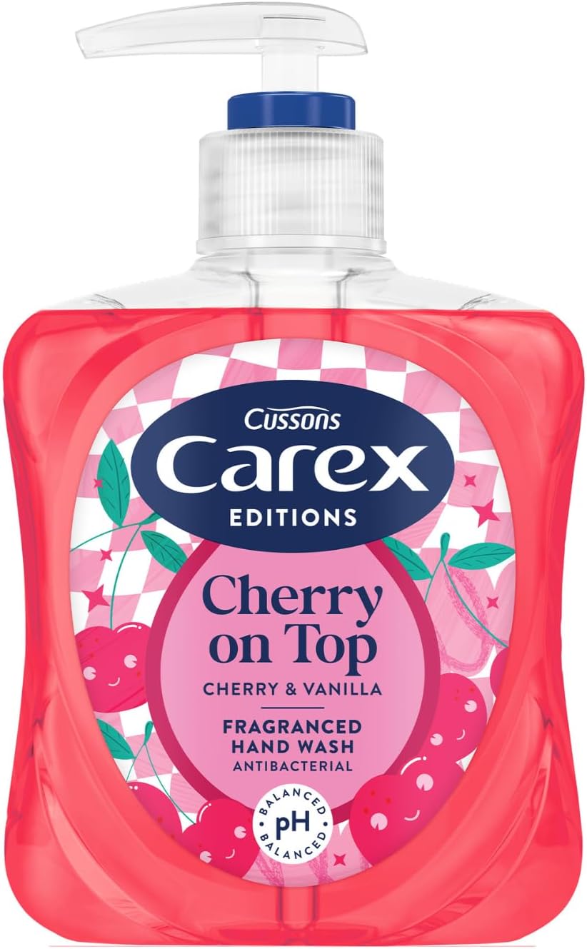 Carex Cherry On Top Antibacterial Handwash 6x250ml