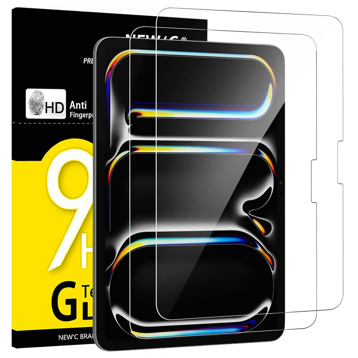 NEW'C for iPad Air 5/4, iPad Pro 11-inch Screen Protector Tempered Glass