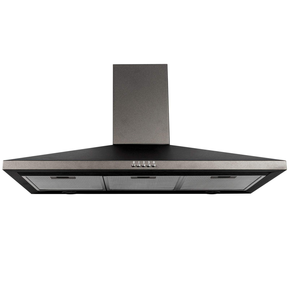 SIA 60cm Chimney Cooker Hood Kitchen Extractor Fan, Black, CHL60BL