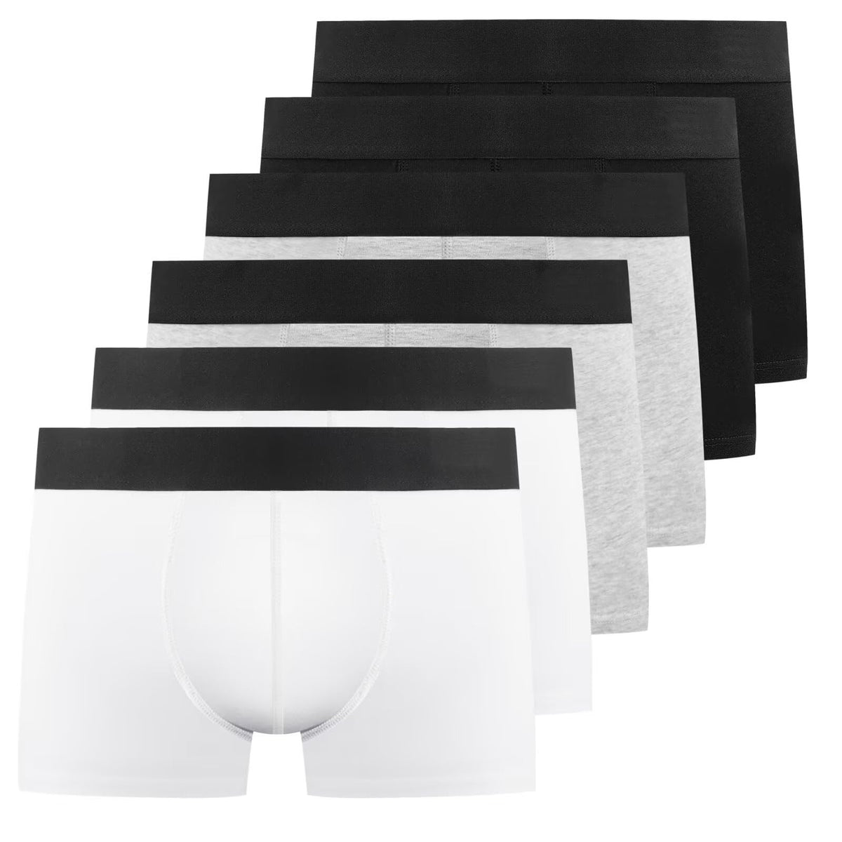 YouShow Mens Boxers 6/12 Pack Mens Underwear Hipsters Cotton Pants Trunks