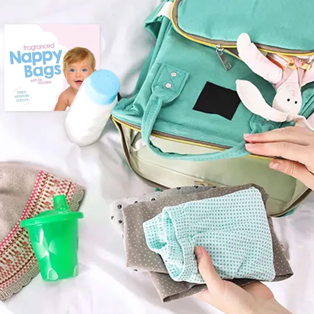 D.A.Y. Republic 150 Nappy Bags Fragranced Diaper Disposal Bags, Tie Handle