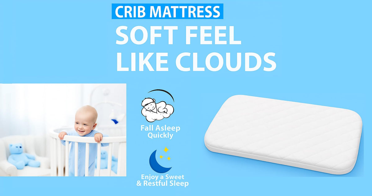 Travel Cot Mattress 95 x 65 x 7.5 cm – Fits Red Kite, Hauck, Graco – Quilted Breathable & Anti-Allergenic Polycotton Cover – Firm Foam Support, Removable Cover – UK Made