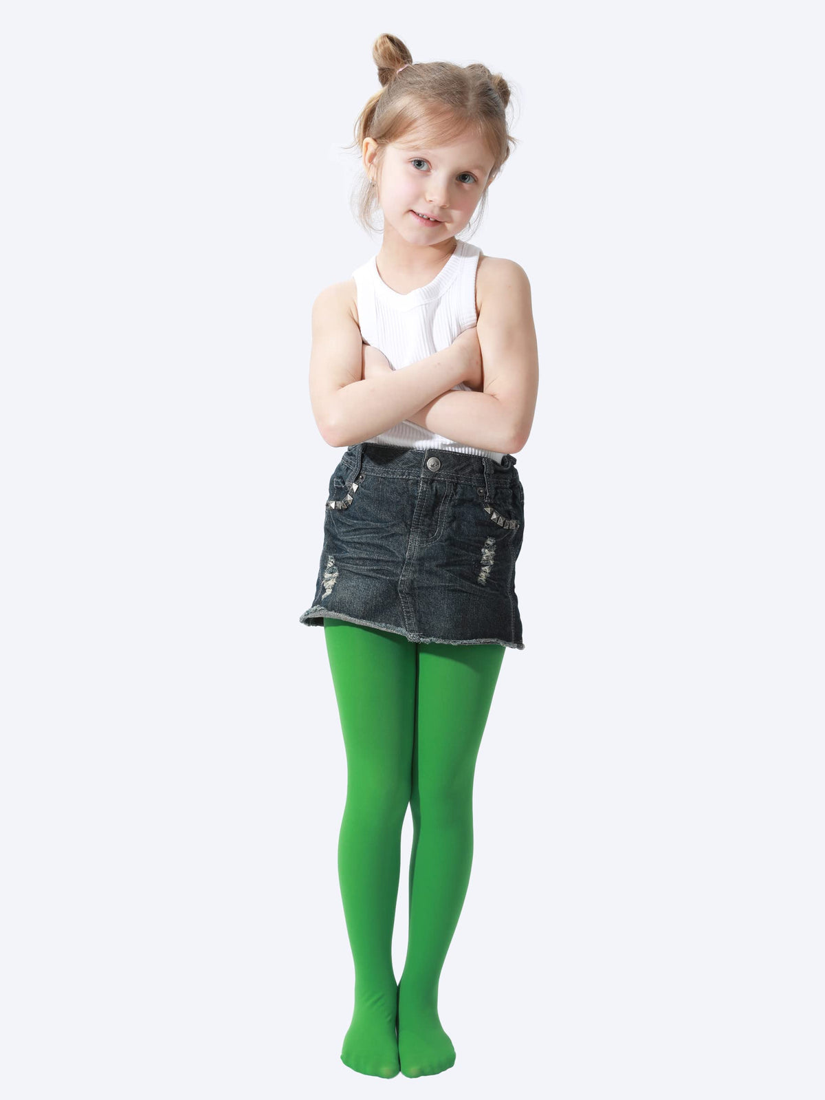 EVERSWE Girls Semi Opaque Tights, 40D Microfiber Tights