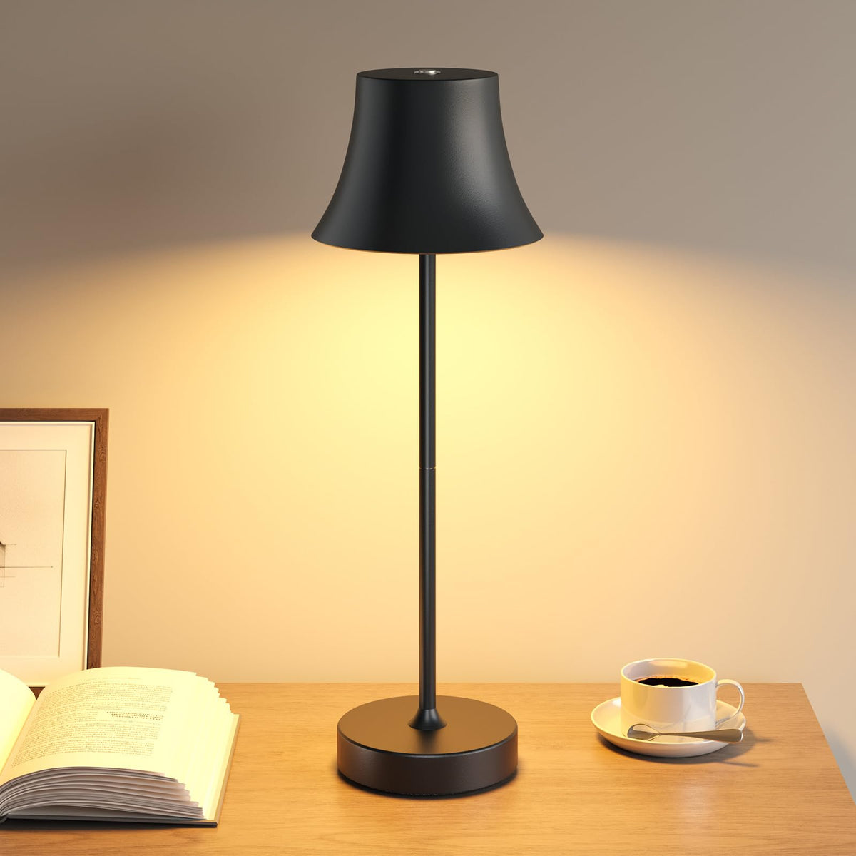 Rechargeable Table Lamp, Cordless Lamp for Outdoor & Indoor, 1 Pack