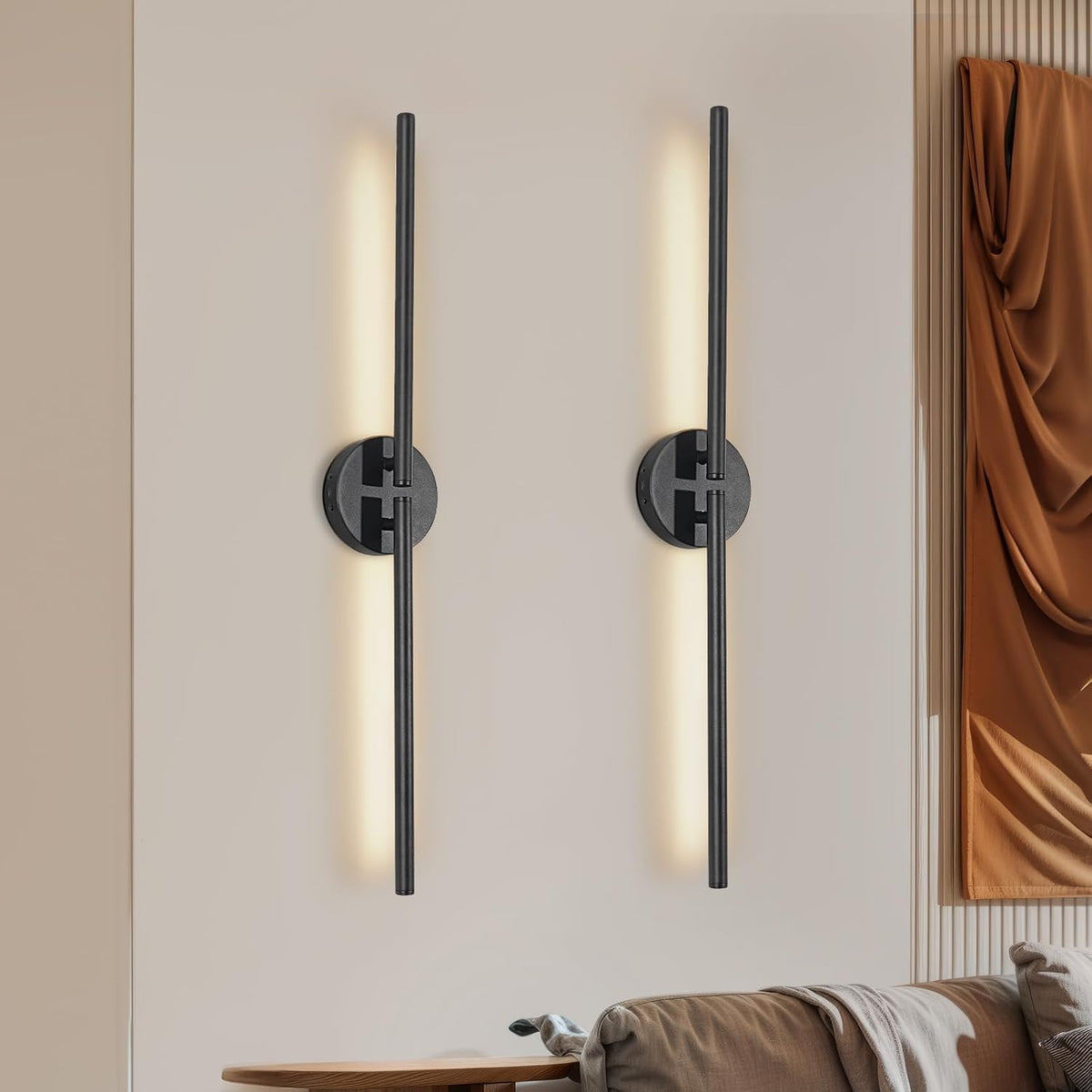Dehobo 80CM Rechargeable Wall Lights with 8000mAh for Home Decor, 2 Packs