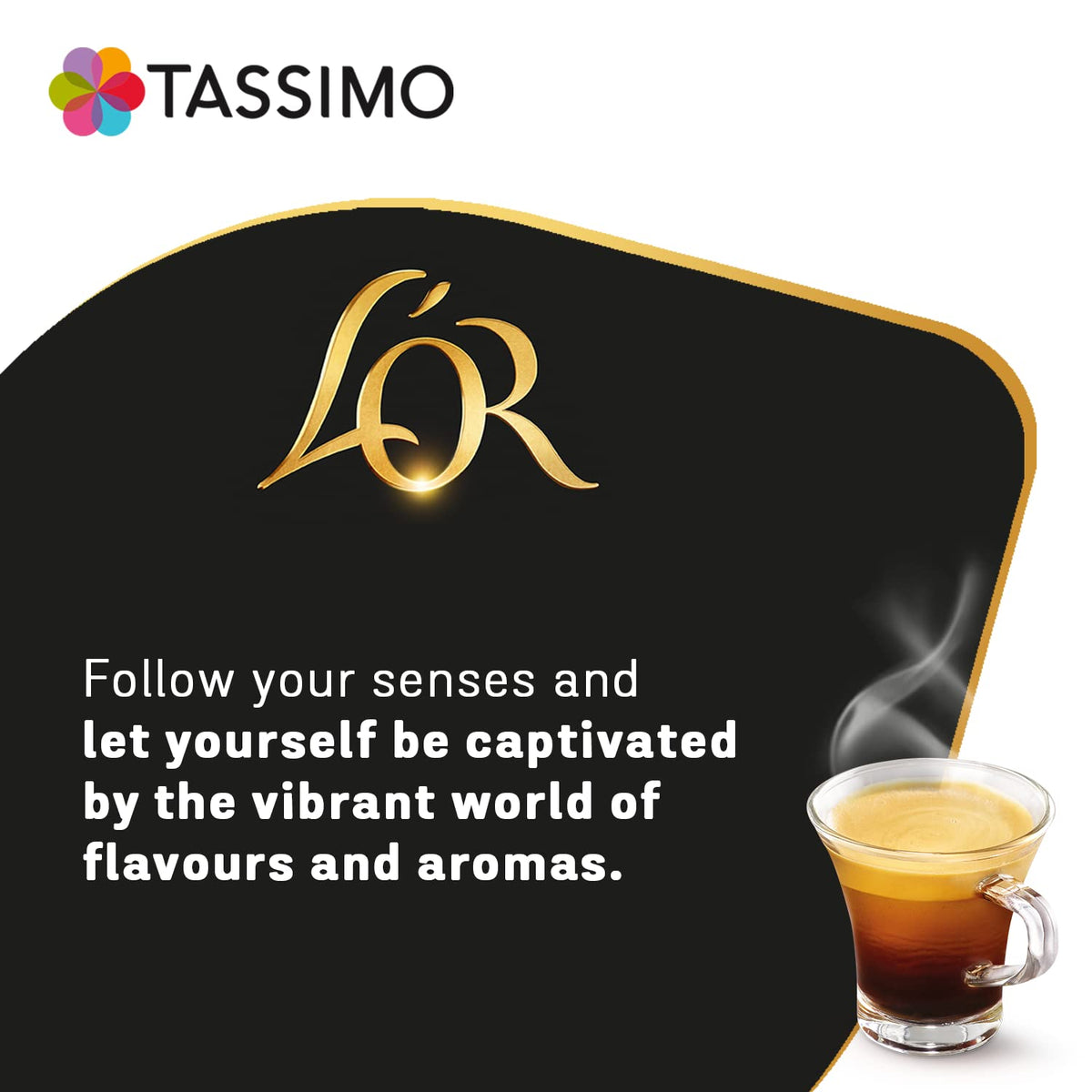 Tassimo L'OR Latte Macchiato Coffee Pods , 8 Count ( Pack of 5), (40 drinks)