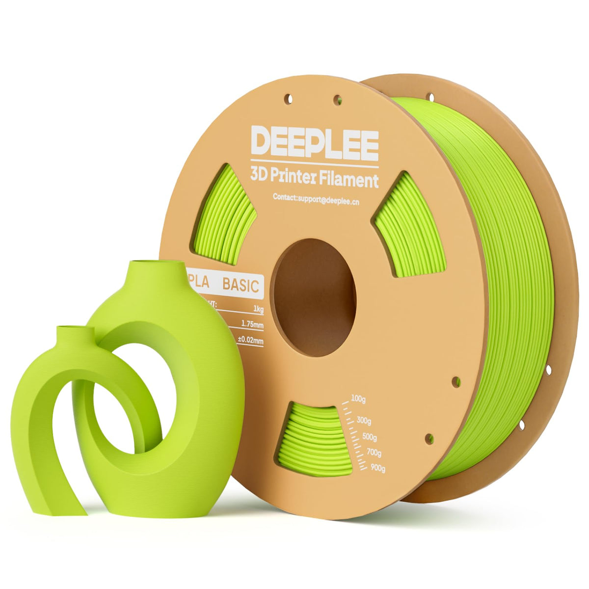 DEEPLEE PLA Filament 1.75mm, Basic 3D Filaments Beige 1kg