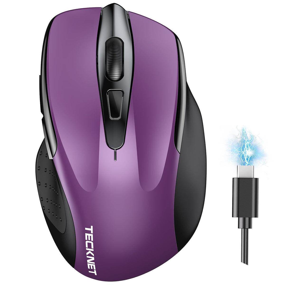 TECKNET Bluetooth Mouse, Rechargeable Bluetooth Wireless Mouse