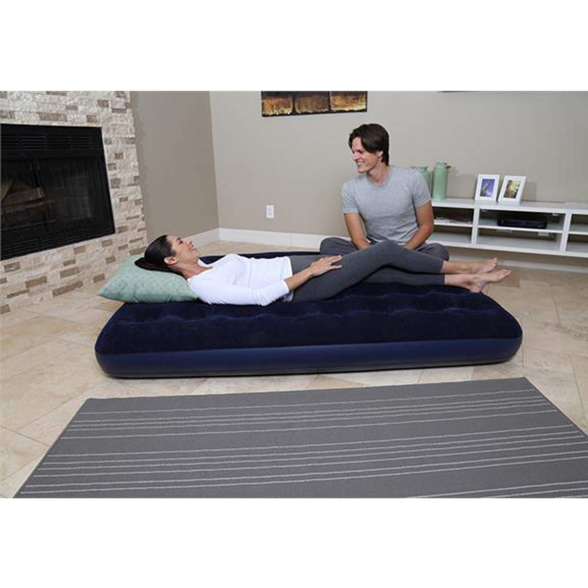 Bestway Single Flocked Airbed for Camping