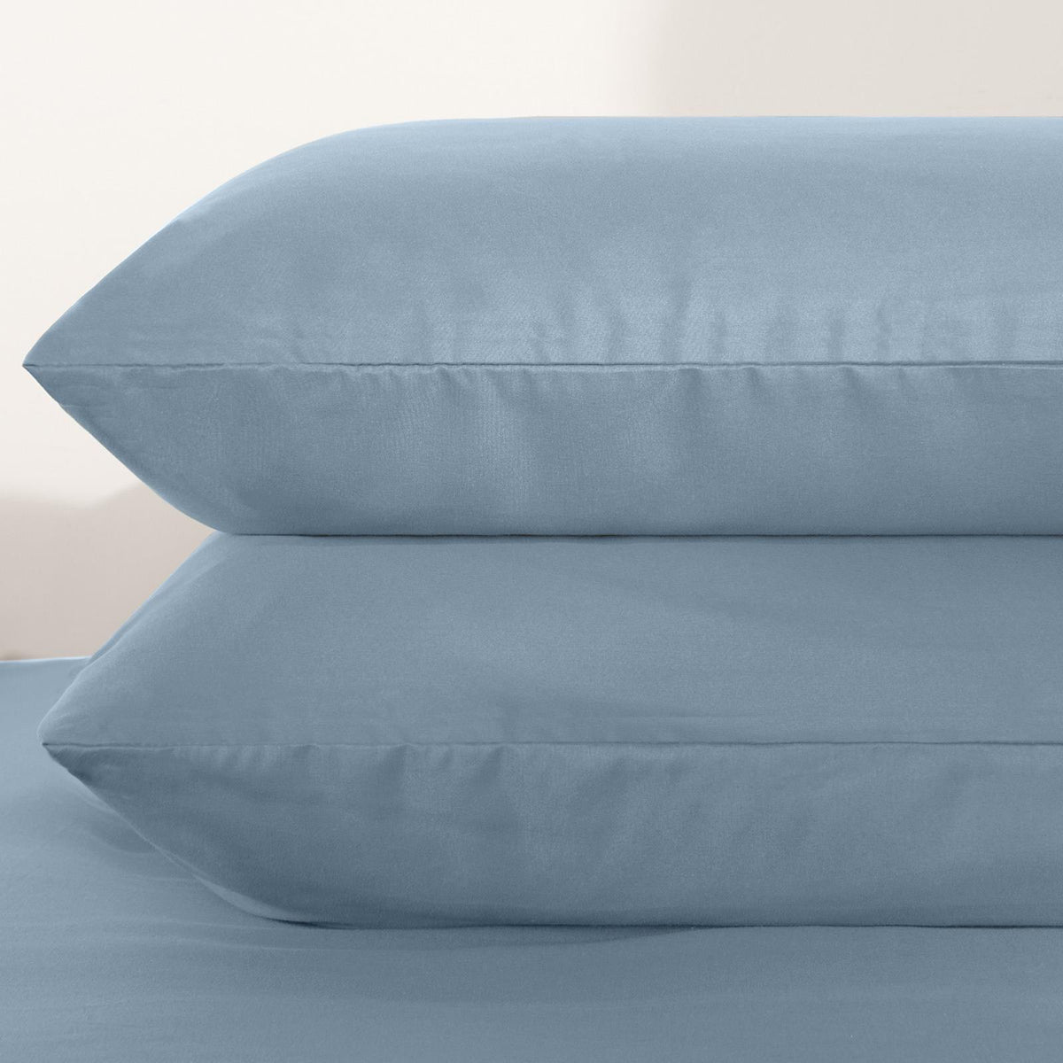 OHS Plain Duvet Cover & Pillowcase Reversible Bedding Set OR Fitted Sheet