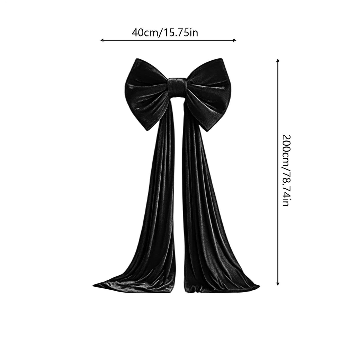 Large Christmas Tree Topper Bow, 200CM Giant Velvet Christmas Tree Bows