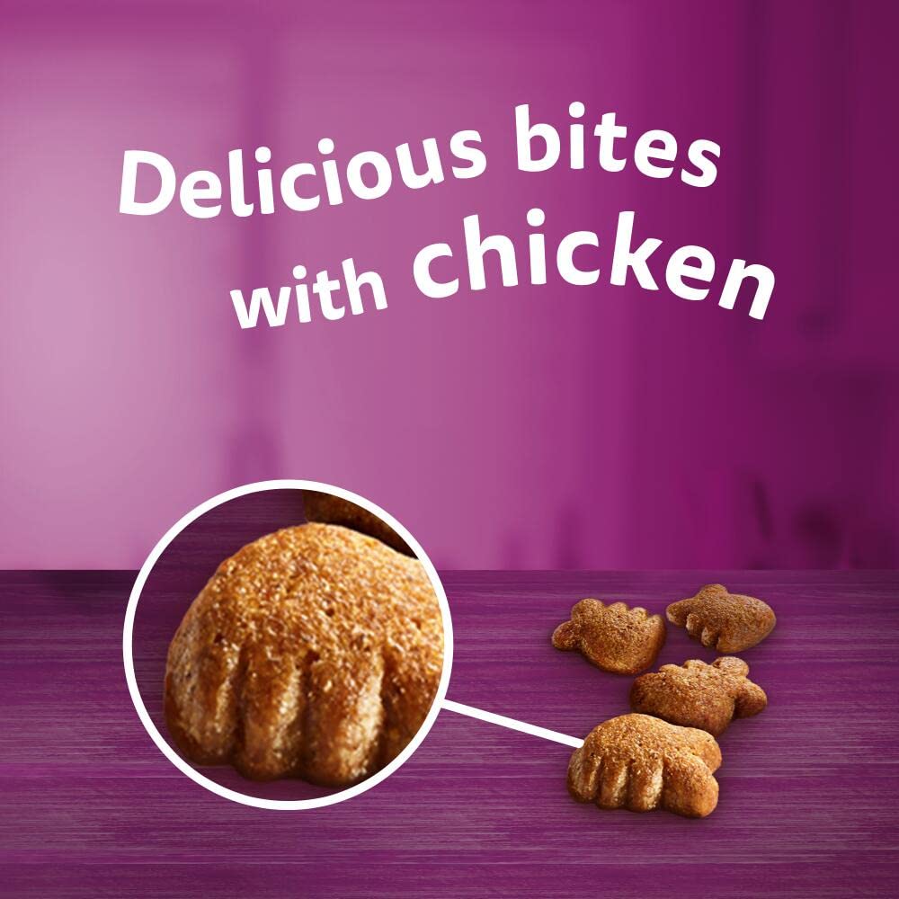 WHISKAS Crunch 100g (Pack of 6) - Tasty Topping Adult Cat Treat Biscuits