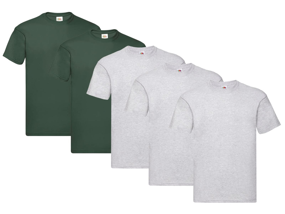 Fruit of the Loom Men's T-Shirt Iconic Tee, Lightweight Ringspun Tee, 5 Pack