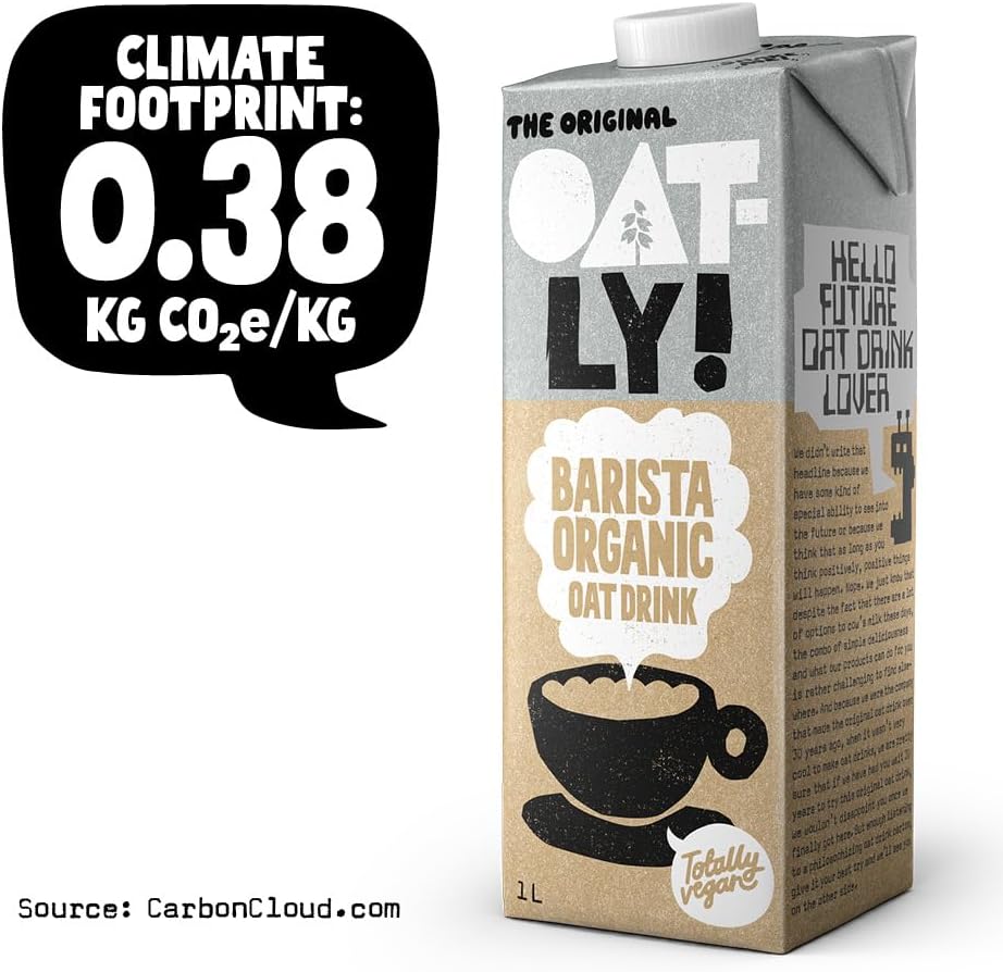 OATLY Organic Barista Oat Drink Long Life 6x1Litre