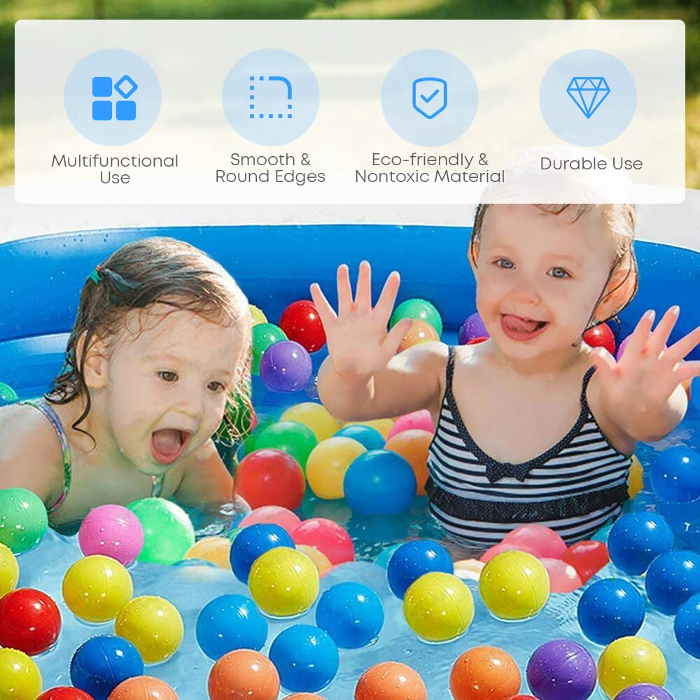 GALAXYER Rectangular Inflatable Paddling Pool — 205x125x45cm, 703 Litres | Family Garden Pool