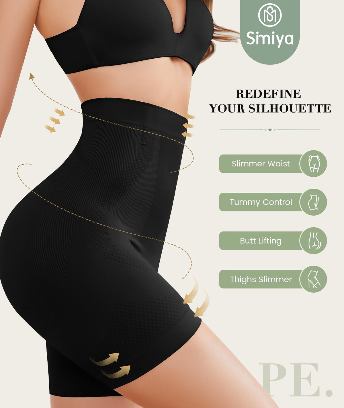 SIMIYA Tummy Control Knickers High Waisted Body Shaper for Women