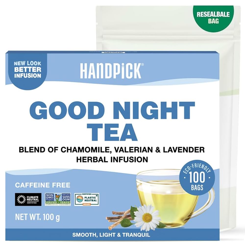 HANDPICK, Spearmint Tea Bags (100 Count), Spearmint Leaf Tea Bags