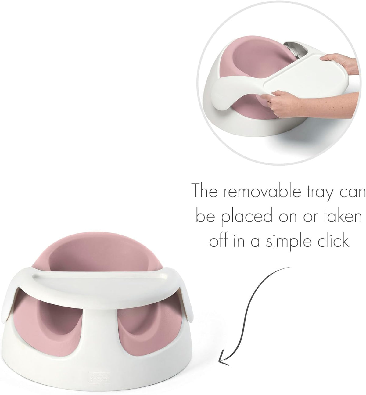 Mamas & Papas Baby Snug Floor Seat and Activity Tray - Blossom (Pink)