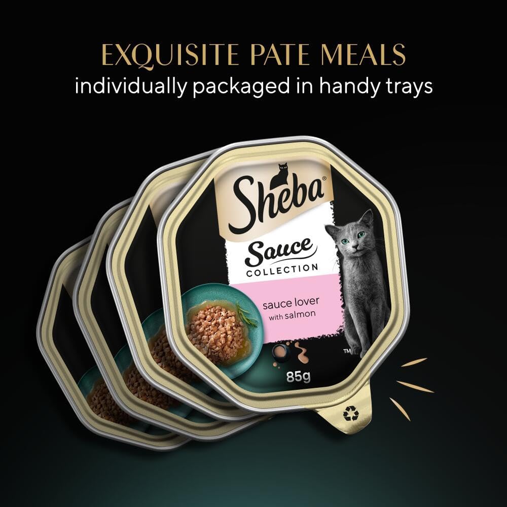 SHEBA Sauce Lover Cat Food Trays Mixed Collection 32 x 85 g